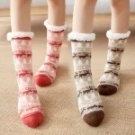 Winter Warm Socks, Penguin Plush, Soft Women's Floor Slippers, Fluffy Deer, Elk Christmas Gifts, Christmas Socks, Floor Socks - Imagine 2