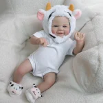 NPK Vivienne 19inch Reborn Baby Doll Soft Body Realistic 3D Skin Hand Painted Hair Touch Doll Multiple Layers Painting - Imagine 4
