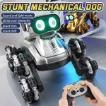 New Gesture Control RC Robot Dog - 8-Wheel Stunt, Music Dancing Transform Toy for Kids Boys Girls - Imagine 3