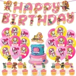 Paw Patrol Pink Birthday Skye Theme Party Decorations Tableware Set Paper Plates Cups Napkins For Kid Party Supplies Toy Gifts - Imagine 4