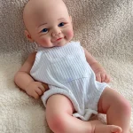 17" Vivienne Soft Silicone Girl Reborn Baby Doll Lifelike Bebe Reborn Doll Toys Realistic Baby Toys Real Corpo De Silicone Doll - Imagine 6