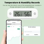 Tuya Zigbee WiFi Mini Temperature Humidity For Smart Home Thermometer Hygrometer APP Remote Work with Google Home Yandex Alexa - Imagine 2