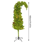 180cm Pre-Installed Lighted Christmas Tree With Bracket Artificial Lighted Christmas Tree For Indoor Use Fancy Plastic Tree - Imagine 3