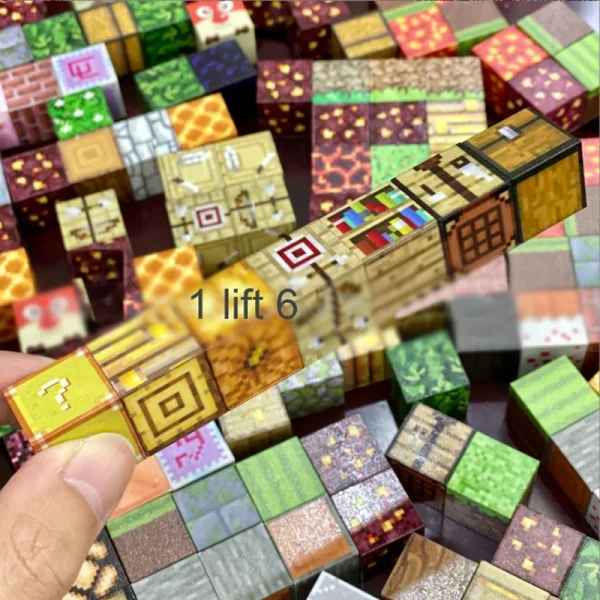 Magnetic Blocks Magnetic Building Blocks Stacking Magnets for Kids Sensory Toy for STEM Montessori Sensory Toys for Kids