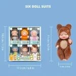 6pcs/set Baby Dolls, Pajama Fairy Baby Dolls Toy Figures Princess Doll Gift Cute Animal Baby Doll - The Perfect Birthday - Imagine 3