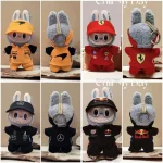 New for Labubus F1 Set Cute V1 V2 V3 Doll DIY Accessories Clothes Glasses Sitting Party Christmas Gifts Racing Clothes Toys - Imagine 3