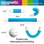 Magnetic Sticks Building Blocks Toys for Kids Montessori Educational Pop Tubes Stress Relief Toddler Toy Construction Set Gifts - Imagine 5