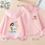 Crayon Shin-shin Parent-child Clothing Harajuku Printed Adult And Children's Zipper Sweater, Same Style, Sports Casual