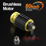 JIUSI PT14R MT14R 1/14 4WD RC Car 80km/h Brushless 2.4G Remote Control Racing Car High Speed Off-road RC Truck 3S 35C 2200mAh - Imagine 3