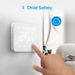 Meross HomeKit Wi-Fi Smart Thermostat for Electric Underfloor Heating System Touch Screen Work with Siri Alexa Google Assistant - Imagine 5