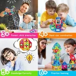 Montessori Education Magnetic Building Blocks DIY Magnets Toys Big Size and Mini Size Designer Construction Set Gifts for Kids - Imagine 6