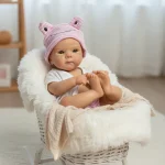 13Inch Open Mouth Full Silicone Bettie Bebe Reborn Girl With Painted Skin Newborn Baby Doll Lifelike Muñeca Reborn For Kids Gift - Imagine 3