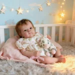 NPK 18inch Lifelike Newborn Baby Reborn Doll Bettie Soft Touch 3D Skin Painting Multiple Layers Visible Veins Cuddly Collectible - Imagine 2