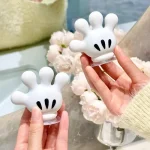 Disney Mickey Cartoon Palm Suction Cup Bathroom Moisture-Proof Toothbrush Towel Rack Multifunctional Data Cable Storage Hook - Imagine 4