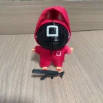 Squid Jumpsuit Set for Labubu Doll Cosplay Costume, Mask Shoes, Assault Suit Accessories, Korean Kpop Idol Doll DIY Gift Toy - Imagine 4