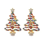 2025 Christmas Personality Red Clothes Modeling Earrings for Woman - Imagine 4