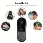 Tuya WiFi WirelessVisual Doorbell Camera Outdoor Waterproof Smart Life APP Notification Motion Detection Night Vision - Imagine 6