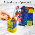 STEM Magnet Toys Educational Toys,26PCS Travel Magnetic Construction Set,Mini 3D Magnetic Tile Building Blocks for Kids - Imagine 6