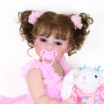 Happy Dance Reborn Toddler Doll – 22-Inch Lifelike Companion with Plush Bunny - Imagine 4