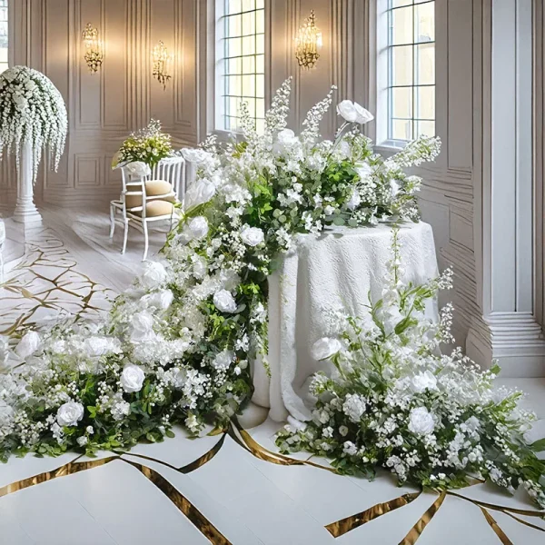 200CM Artificial Forest Green Plants Bell Orchids Arranged Wedding Long Tables Conference Tables Arranged Flower Arch Decoration