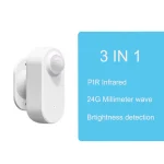 Smart Zigbee Human Presence Sensor 24G MmWave Radar +PIR,Luminance detection Use Battery Support Zigbee2mqtt Home Assistant - Imagine 5