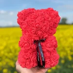 Dropshipping 25cm Rose Teddy Bears Artificial Flower Bear Of Roses For Women Valentine's Wedding Birthday Christmas Gifts 2026