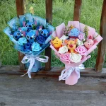 Disney Winnie the Pooh Piglet Dumbo Bouquet Anime Plush Doll Cartoon Stitch Stuffed Doll Valentine Christmas Birthday Gifts - Imagine 6