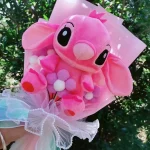 Anime Lilo and Stitch Bouquet Cartoon Stuffed Plush Doll Toy Animals Valentine's Day Christmas Birthday Wedding Party Gifts - Imagine 4