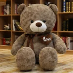 Nice New Hot High Quality 2 Colors Teddy Bear With Love Stuffed Animals Plush Toys Doll Pillow Kids Lovers Birthday Baby Gift - Imagine 3