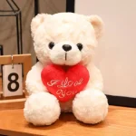 Latest Flower Hug Love Bear Kawaii Stuffed Plush Toy Christmas Doll Cartoon Anime Cute Children's Birthday Gift Fun Doll - Imagine 3