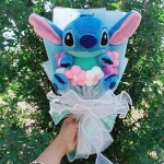 Anime Lilo and Stitch Bouquet Cartoon Stuffed Plush Doll Toy Animals Valentine's Day Christmas Birthday Wedding Party Gifts - Imagine 3