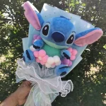 Anime Lilo and Stitch Bouquet Cartoon Stuffed Plush Doll Toy Animals Valentine's Day Christmas Birthday Wedding Party Gifts - Imagine 5