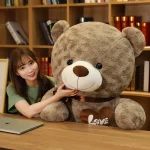 Nice New Hot High Quality 2 Colors Teddy Bear With Love Stuffed Animals Plush Toys Doll Pillow Kids Lovers Birthday Baby Gift - Imagine 6