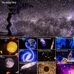 Night Light Galaxy Projector Starry Sky Projector 360° Rotate Planetarium Lamp For Kids Bedroom Valentines Day Gift Wedding Deco - Imagine 2