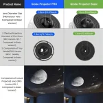 Pro Night Light Galaxy Projector Starry Sky Projector 360° Rotate Planetarium Lamp For Kids Bedroom Valentines Day Wedding Deco - Imagine 6