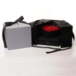 Christmas Gifts Romantic Gifts Magic Cube Rose Gift Box Qixi Valentine's Day Double Door Soap Flower Gift Box Simulated Flower - Imagine 4