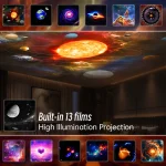 Galaxy Projector Pro Night Light Starry Sky Projector 360° Rotate Planetarium Lamp For Kids Bedroom Valentines Day GiftDecorate - Imagine 4