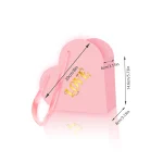 12pcs Valentine's Day Heart Shaped Gift Box Pink Red Heart Paper Gift Tote Boxes for Lover Valentine's Day Gift Box Supplies - Imagine 4