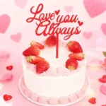 Acrylic Valentines Day Decoration Love You Always Cake Topper Baking Decoration Favors Party Supplies - Imagine 4
