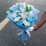Hello Kitty Bouquet Cute Cartoon Kuromi My Melody Plush Doll Flower Cinnamoroll Valentine Christmas Birthday Gift - Imagine 2