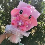 Anime Lilo and Stitch Bouquet Cartoon Stuffed Plush Doll Toy Animals Valentine's Day Christmas Birthday Wedding Party Gifts - Imagine 6