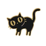 Cute Black Cat Enamel Pin Cartoon Animal Brooch For Coat Women's Brooches Funny Lapel Badges Jewelry Gift for Friends - Imagine 2