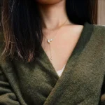 4cttw Marquise Cut Full Moissanite Diamond Pendant Necklace for Women 100% S925 Silver 3-Stone Y-Style Long Tassel Neck Chain - Imagine 3