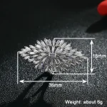 Huitan Sparkling Marquise Shaped Women Rings Full Pave Crystal Cubic Zirconia Gorgeous Lady Wedding Party Rings Fashion Jewelry - Imagine 6