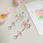 Phone Charm Y2K Phone Chain Trendy Pendant Bow Lanyard Mobile Phone Strap Sweet Girl Key Cord Mobile Lanyard Jewelry Gift - Imagine 3