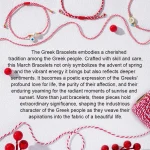 Shinus 2024 New Martis Series Super Simper Wooden and Synthetic Turquoise Bead Jewelry Greek March Bracelet for Women Gifts - Imagine 2