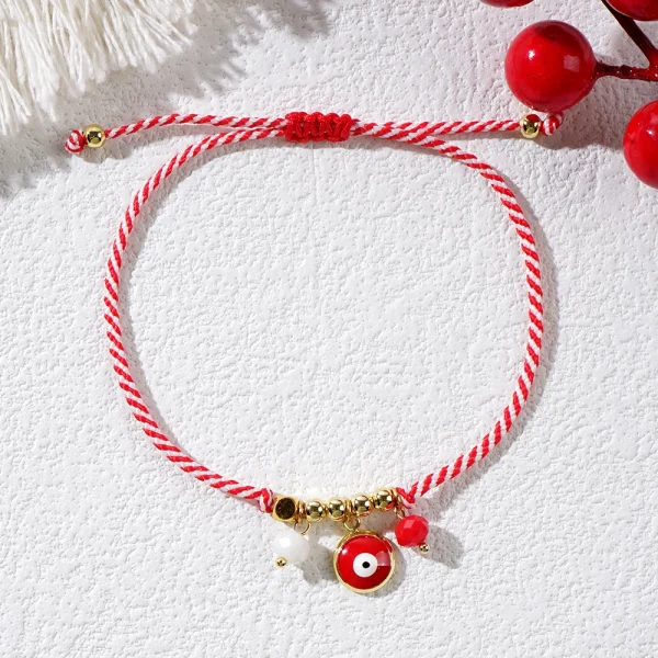 Go2boho Hope Evil Eye Martis Series Delicate Copper Bead Crystal Pendant Jewelry Greek March Bracelets For Women 2024 New