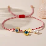 Go2boho Square Bead Round Cylinder Evil Eyes Freshwater Pearl Cross Stack Martis Series 2024 New Greek March Bracelets For Her