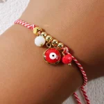 Go2boho Hope Evil Eye Martis Series Delicate Copper Bead Crystal Pendant Jewelry Greek March Bracelets For Women 2024 New - Imagine 3