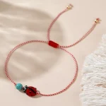 Shinus 3mm Copper Bead Synthetic Turquoise Ladybug Stack Martis Series Jewelry 2024 New Greek March Bracelets for Her His - Imagine 5